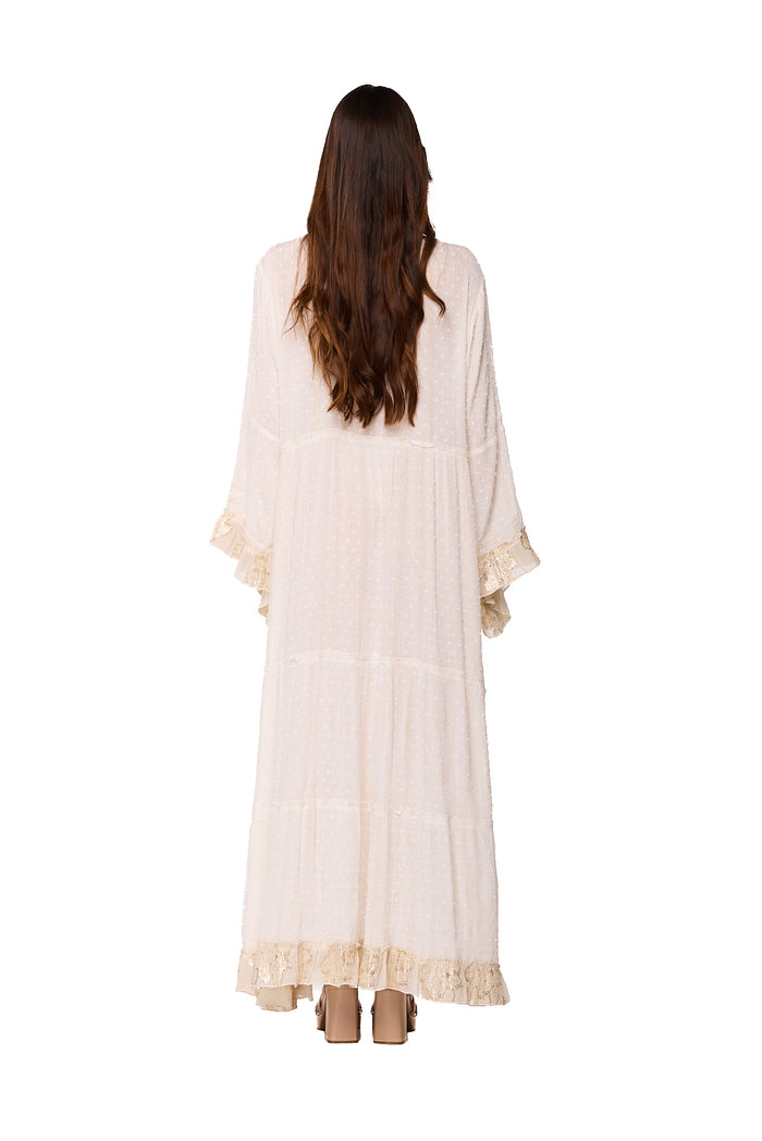 Angelic Ivory Kimono Duster-C-3010