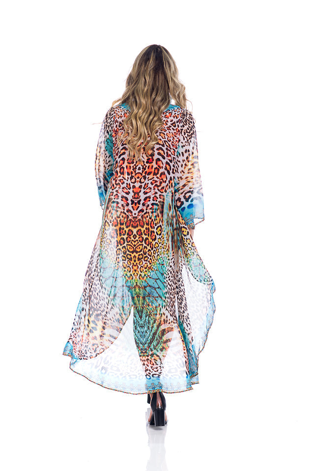 Animal print duster.