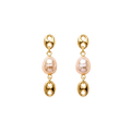 Annie Gold Pearl Earring