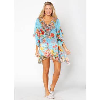 Baby Blue 647 short kaftan