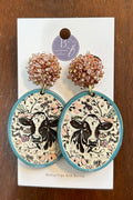 B&B Cow Dangle Earrings