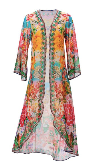 Beautiful orangeduster, perfect for beach, cruise, or pair it with shorts/jeans!