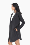 Black Hoodie Cardigan
