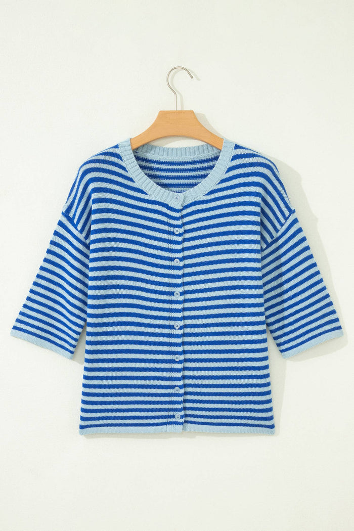 Blue Stripe Cardigan