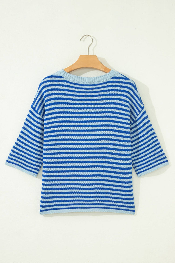 Blue Stripe Cardigan