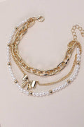 BOW & PEARL  BRACELET