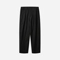 BOX PLEAT RELAXED PANT - BLACK
