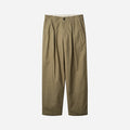 BOX PLEAT RELAXED PANT - KHAKI