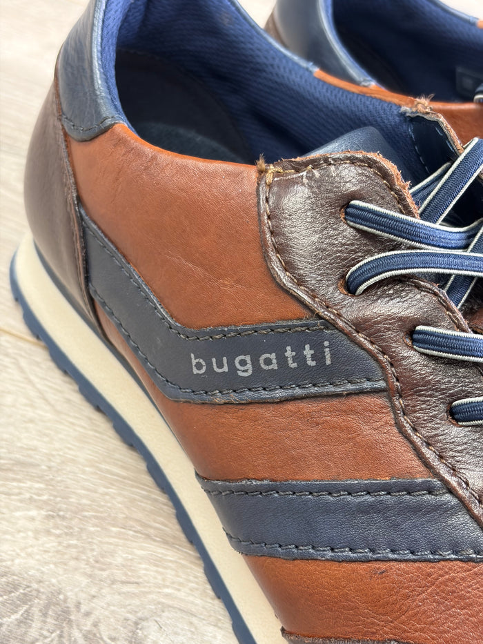Bugatti - Navy/Brown Stylish Trainer