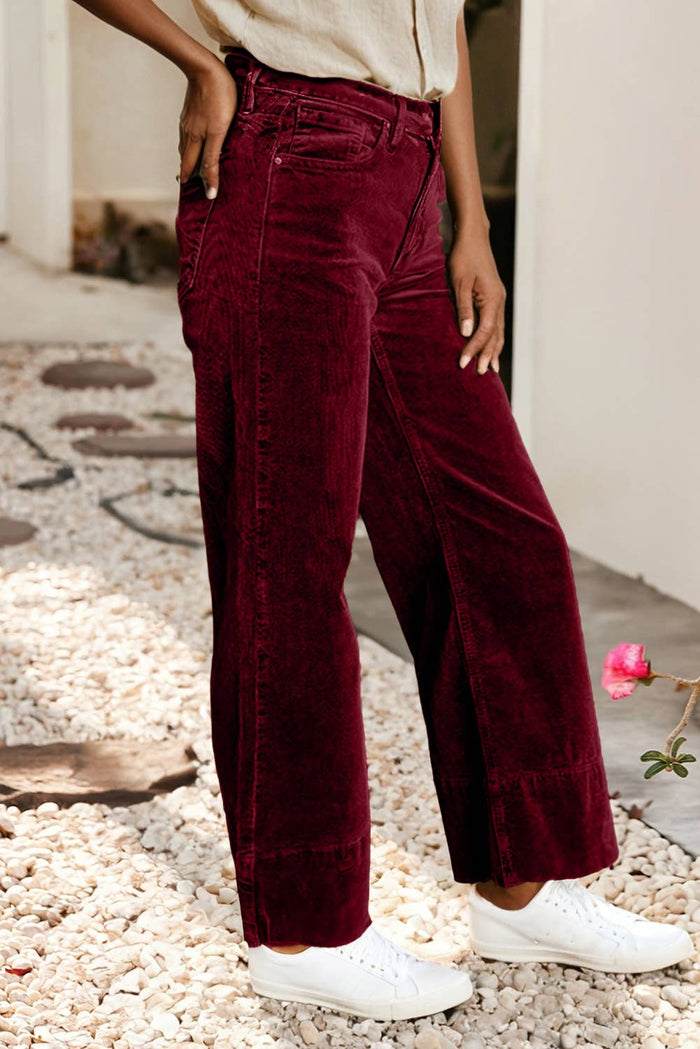 Burgundy Corduroy Pants