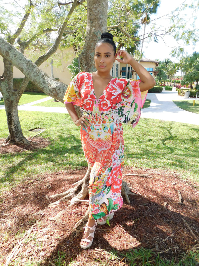 Button down shirt! Bright coverup! Cute top.