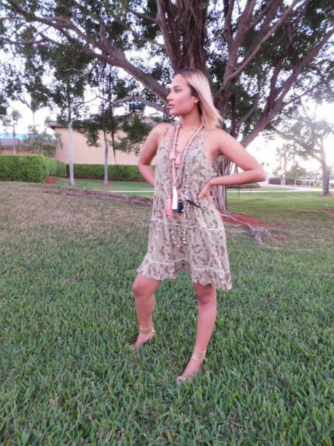 Cameo short dress