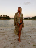 Camo duster, military green