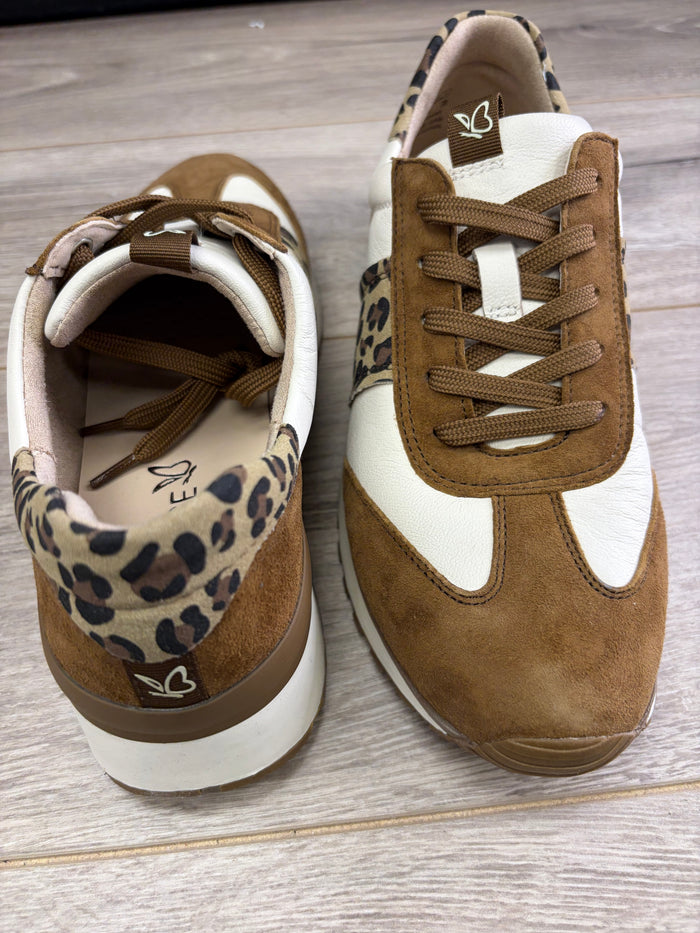 Caprice - Beige Animal Stylish Trainer