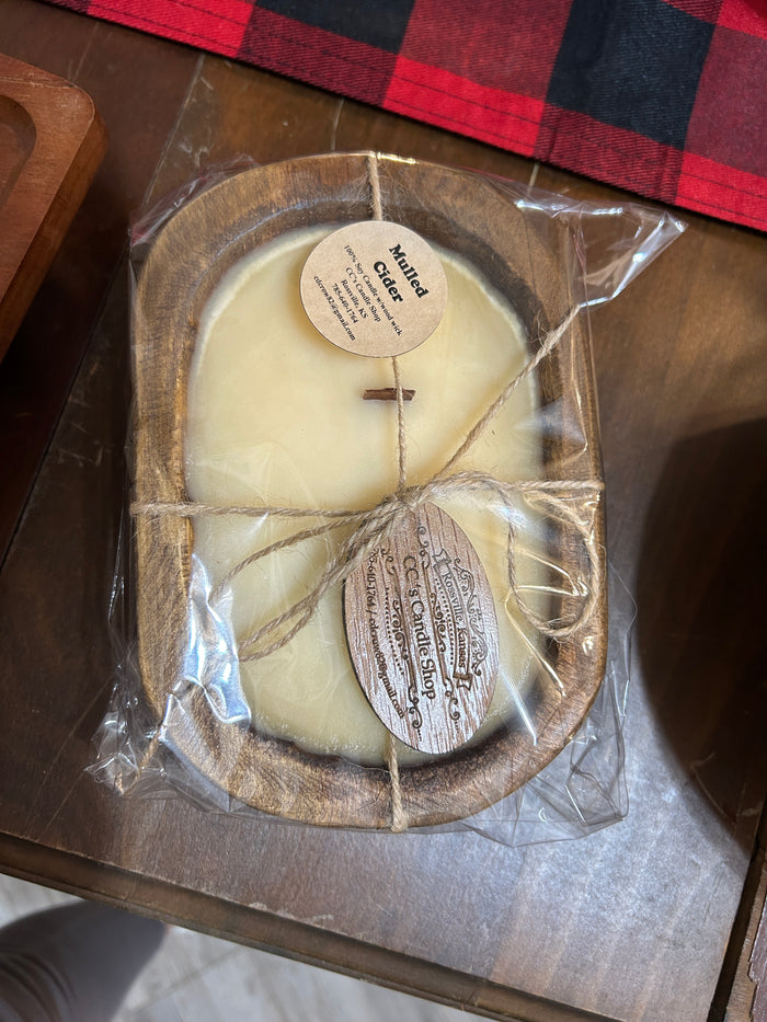 CC's  Wooden Bowl Candle