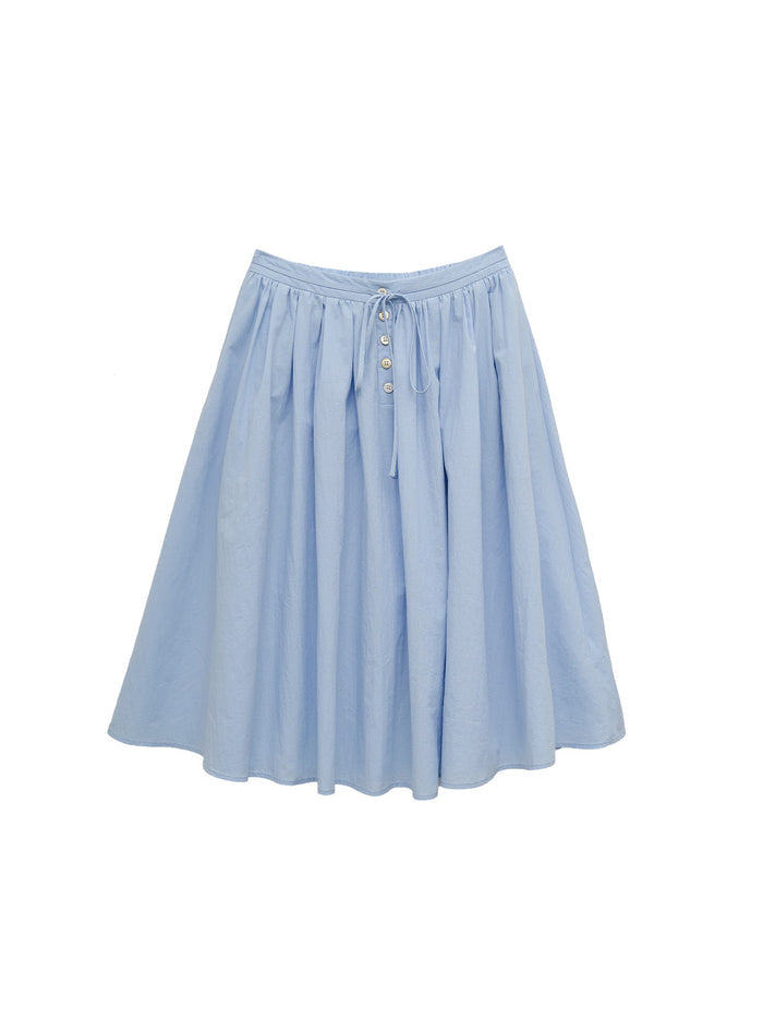 Cecilia Loose Bow Midi Skirt