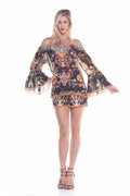 Cold shoulder beach coverup / wholesale beach cover up