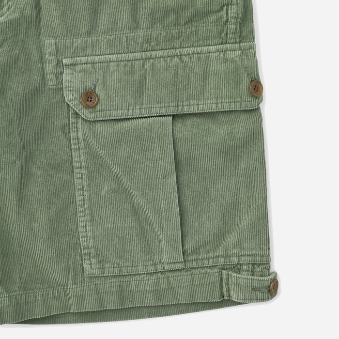 CORD HIKER SHORT - GREEN