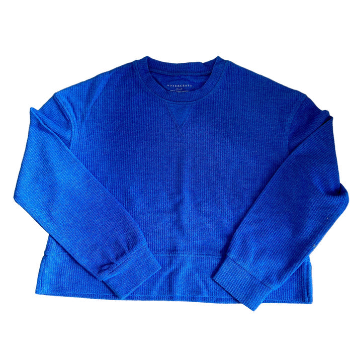 Corded Boxy Crewneck