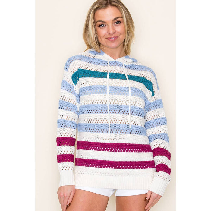 CROCHET HOODIE SWEATER