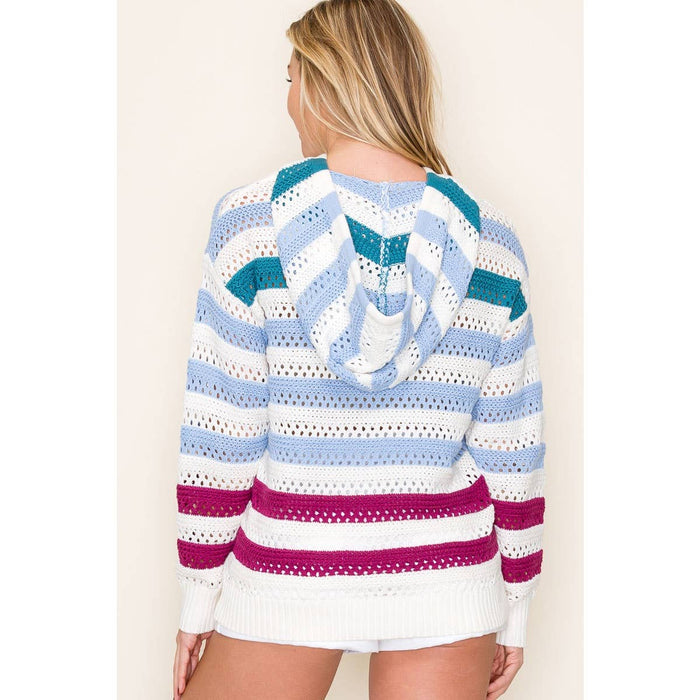 CROCHET HOODIE SWEATER