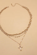 Cross Layered Necklace