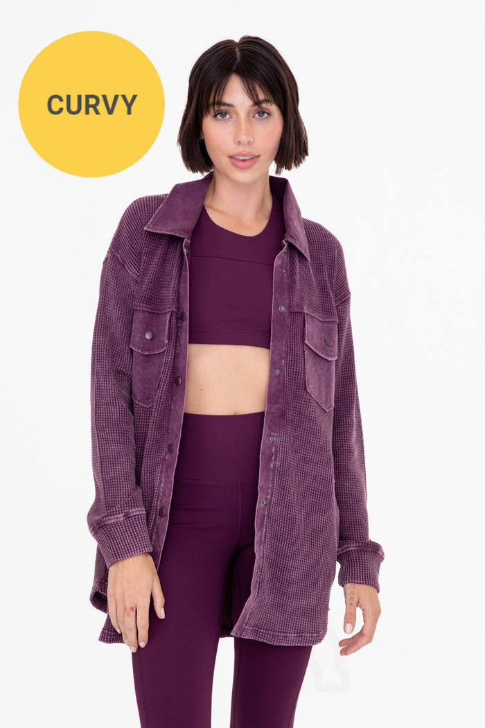 CURVY Waffle Jacket