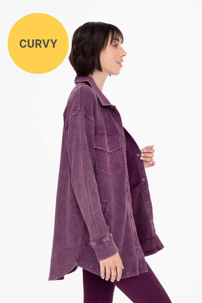 CURVY Waffle Jacket