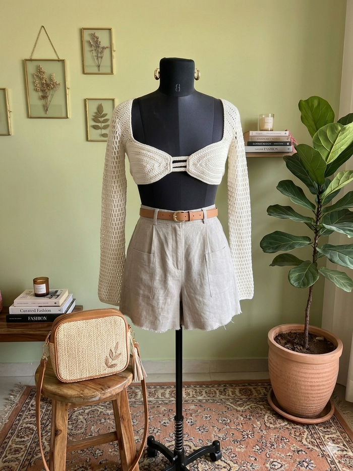 Cute crochet top 32-36 bust