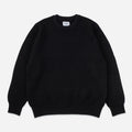EX FINE WOOL RIB KNIT SWEATER - BLACK