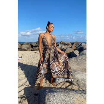 Fierce Animal print Hawaii dress