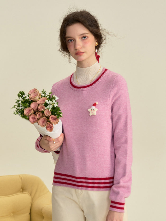 【Final Sale】Gisella Round Neck Christmas Sweater