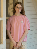 【Final Sale】Journey Puppy Applique Round Neck Short Sleeve Casual T-Shirt
