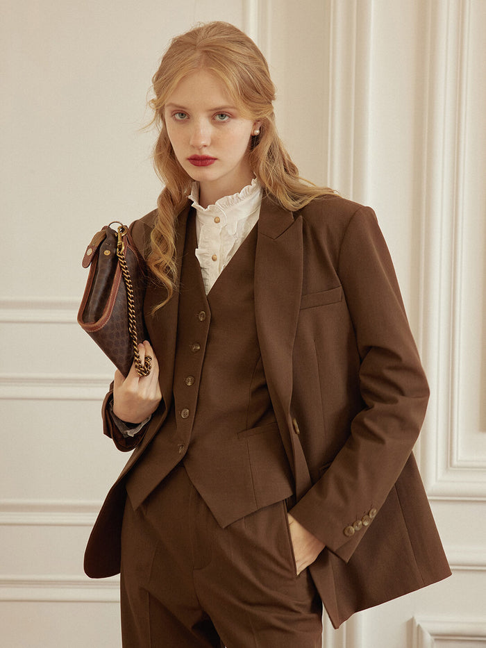 【FINAL SALE】Madge Caramel Blazer