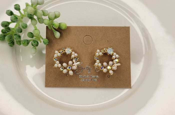 Floral Post Earrings