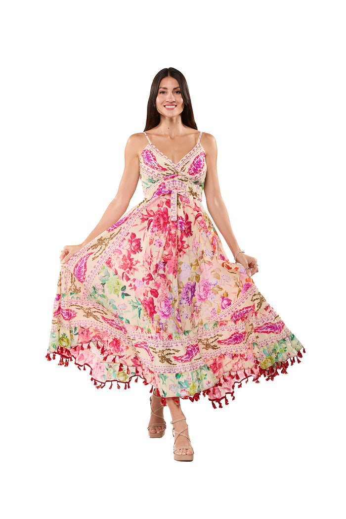 Garden Romance Tiered Maxi Dress-26696