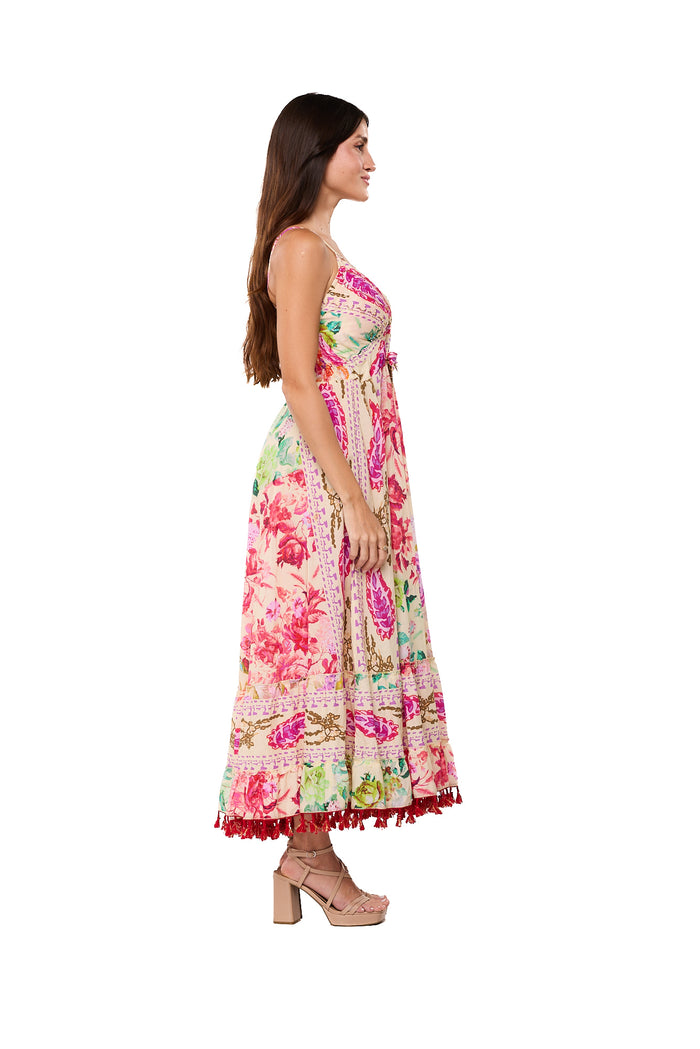 Garden Romance Tiered Maxi Dress-26696