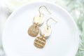 Gold Mix Clay Earrings