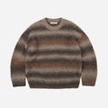 GRADATION BOUCLE KNIT - BROWN MIX