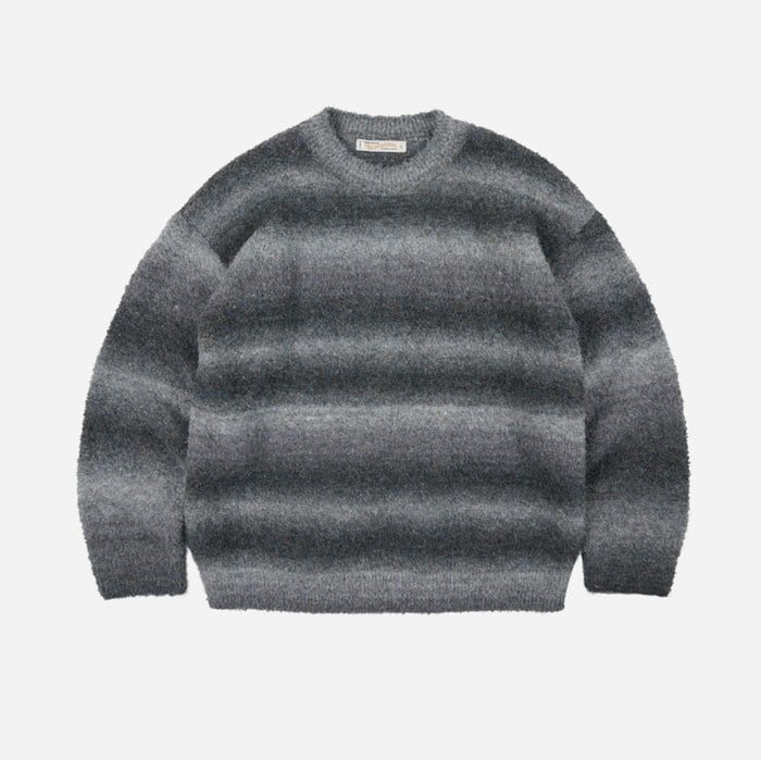 GRADATION BOUCLE KNIT - GREY MIX