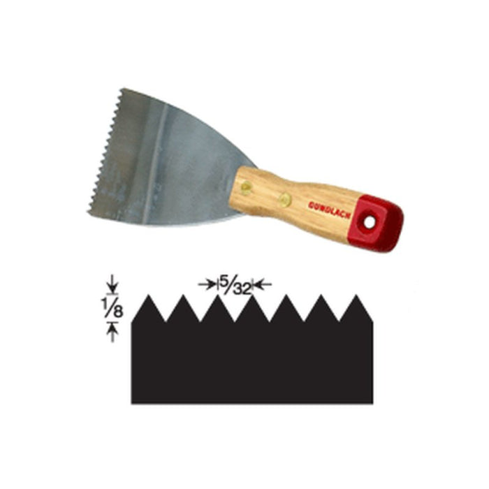 Gundlach 93 3" Wide Professional Notched Scraper
