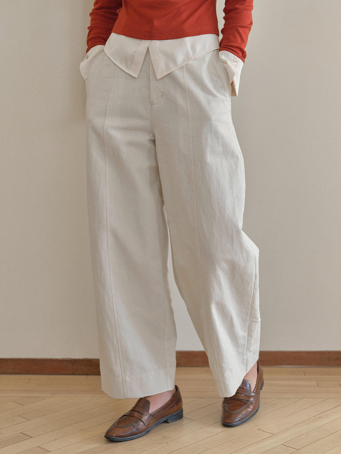 Harper Classic Embroidery Loose Pants