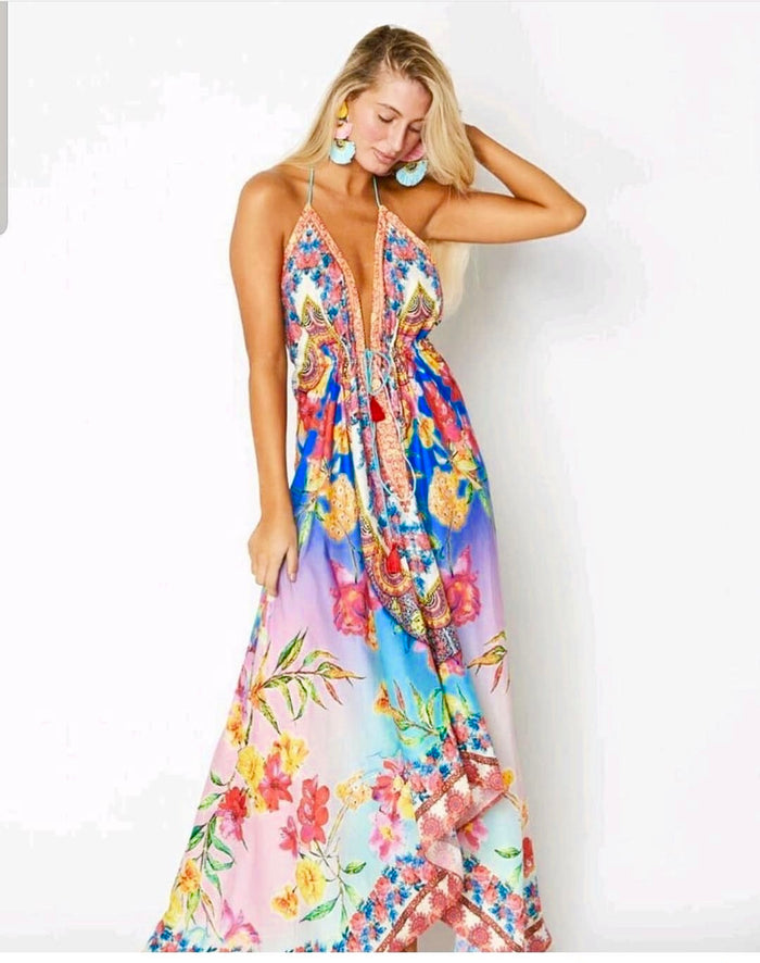 Hawaii dress, floral dress.