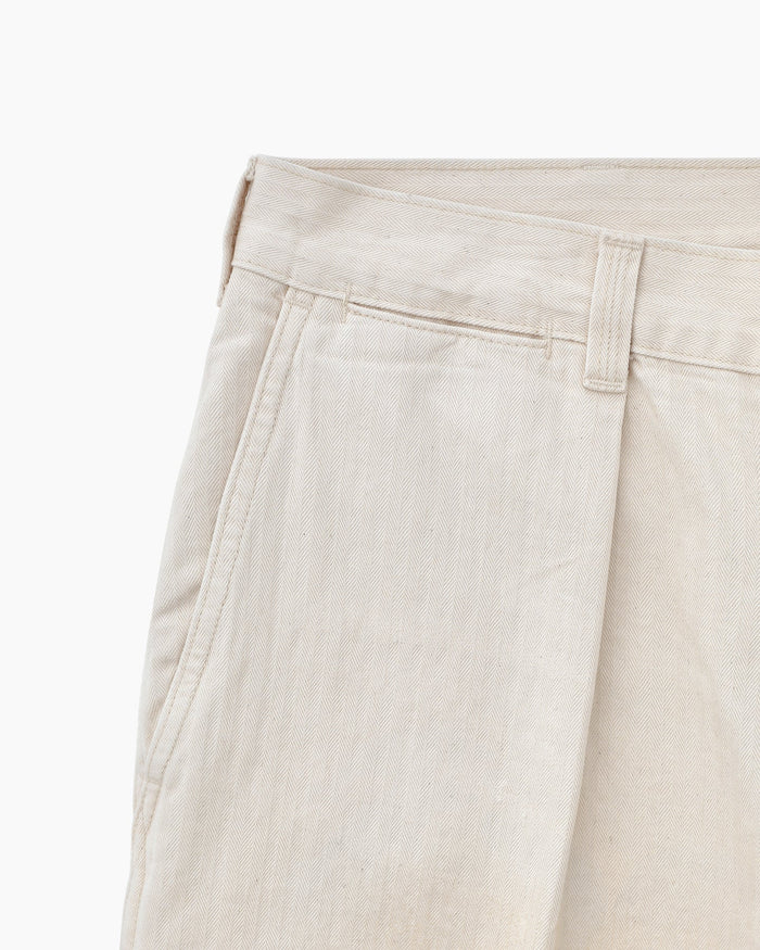 HBT STRAIGHT LEG PORT PANT - ECRU