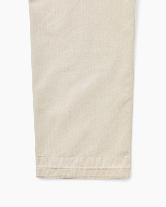HBT STRAIGHT LEG PORT PANT - ECRU