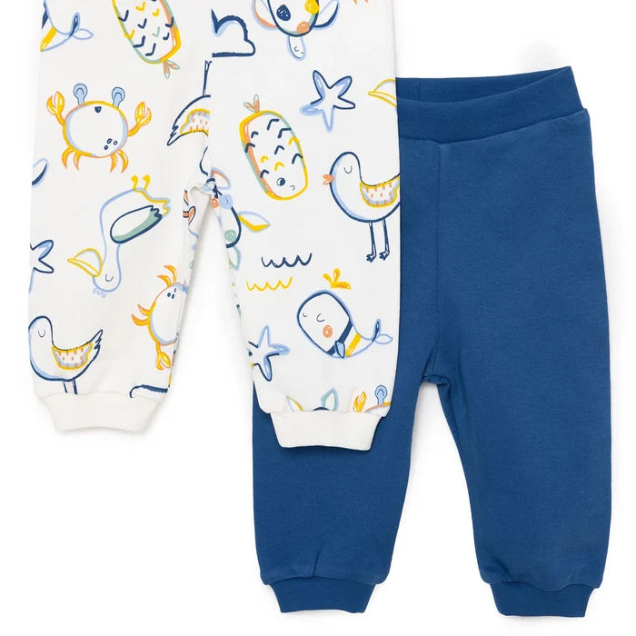 HelloBaby Basic Boy Joggers 2 pcs - Navy Blue - ebebek - Black Friday