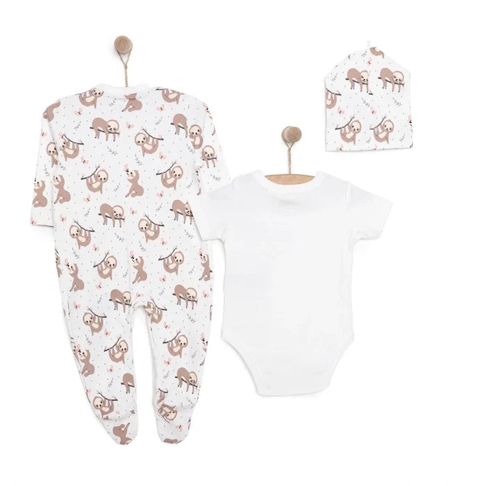HelloBaby Girl Jumpsuit - Body - Hat - Ecru Ecru - ebebek