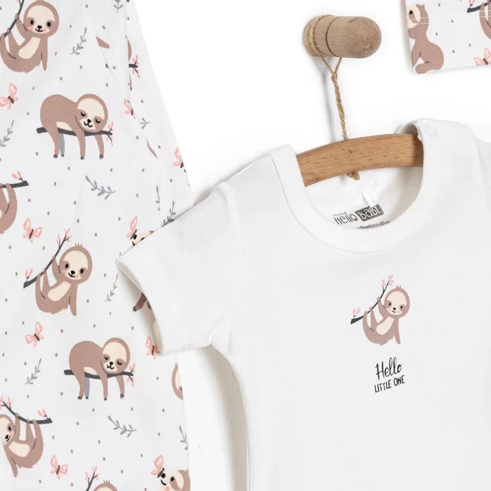 HelloBaby Girl Jumpsuit - Body - Hat - Ecru Ecru - ebebek