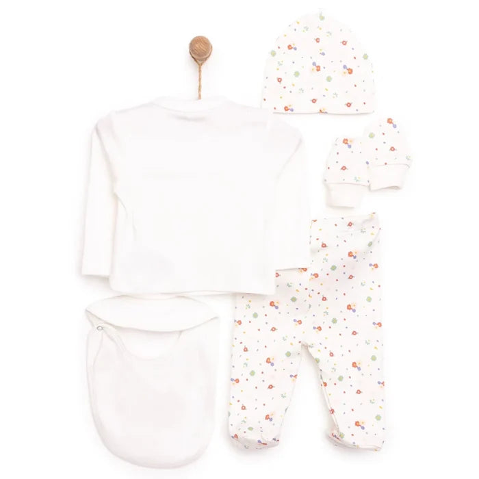 HelloBaby Newborn 5 pcs Starter Set - Ecru Ecru - ebebek