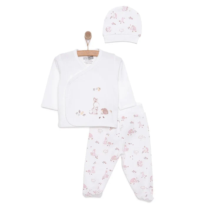 HelloBaby Newborn Baby Girl Set - Ecru Ecru - ebebek